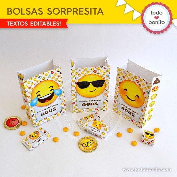 Emojis Bolsa Sorpresita Para Imprimir