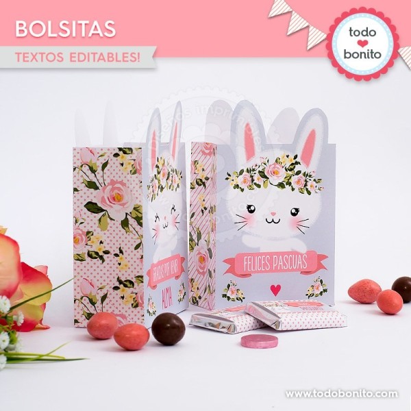 Conejita Bolsas Sorpresita Para Imprimir