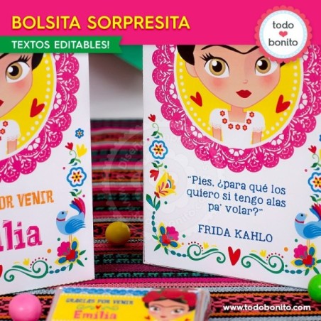 Frida Bolsas Sorpresita Para Imprimir