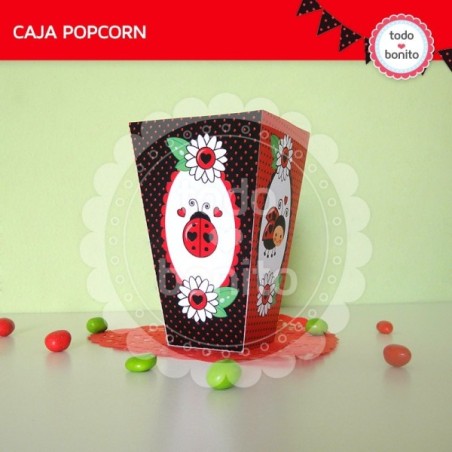 Ladybug rojo: caja popcorn