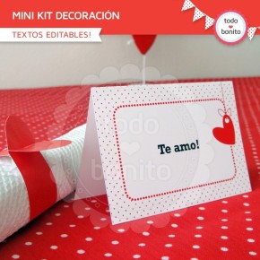 Corazones y pajaritos: kit decoración