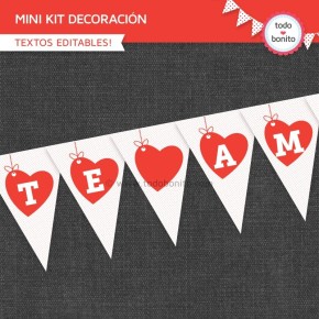 Corazones y pajaritos: kit decoración