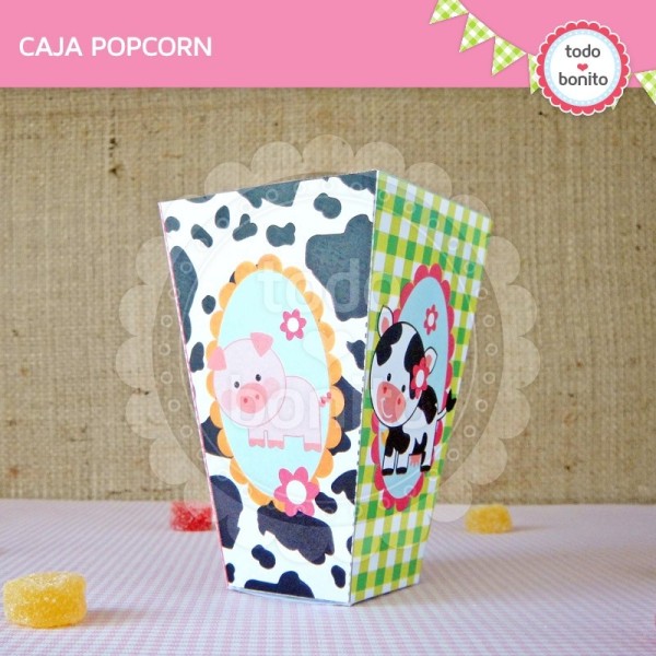 Granja nenas: caja popcorn