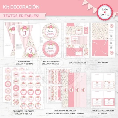 Shabby Chic Rosa: kit...