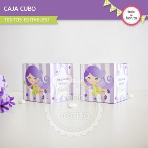 Hada Lila: cajita cubo