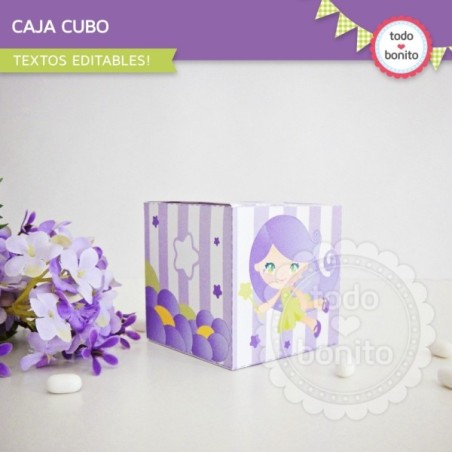 Hada Lila: cajita cubo