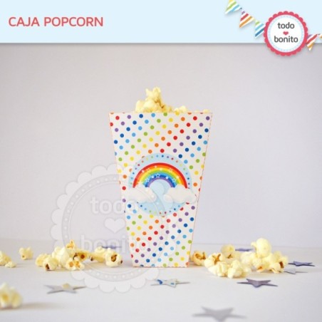 Arcoiris: cajita popcorn