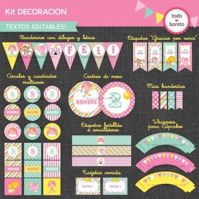 Circo para niñas: decoración de fiesta