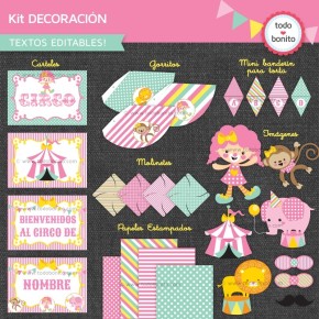 Circo para niñas: decoración de fiesta