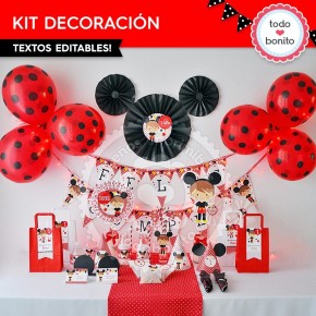 Orejas Mickey Rojo: kit...