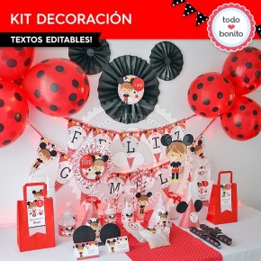 Orejas Mickey Rojo: kit...