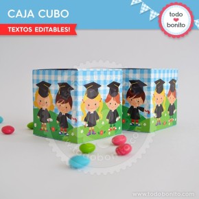 Egresaditos: cajita cubo