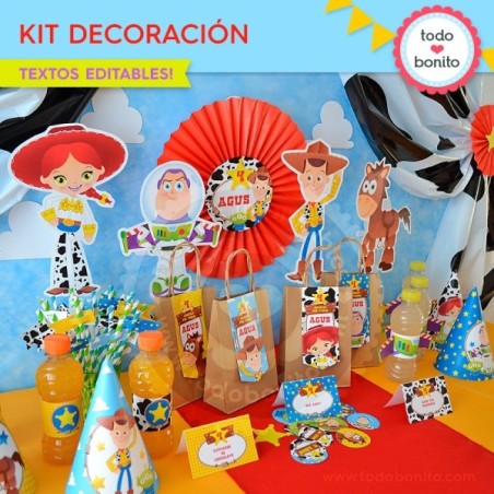 Toy Story: kit imprimible...