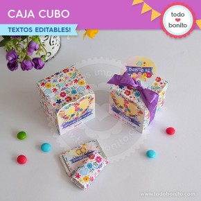 Amor y Paz: caja cubo