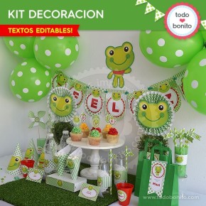 Sapo: decoración de fiesta...