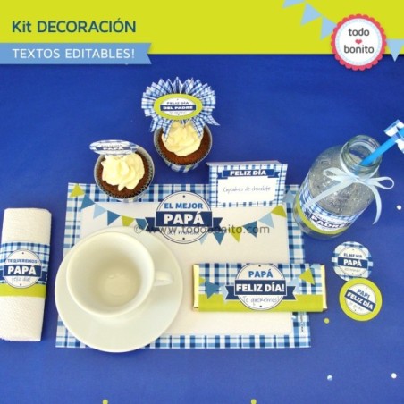 Día del padre: kit decoración