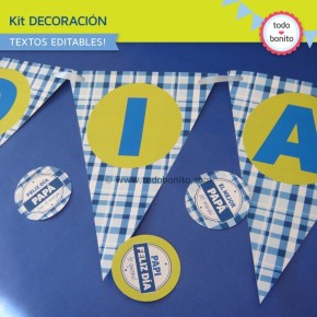 Día del padre: kit decoración