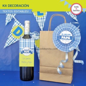 Día del padre: kit decoración