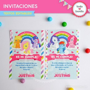 Pony: invitación imprimible...