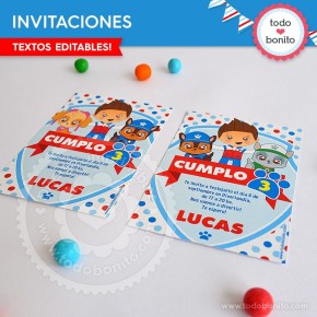 Paw Patrol: invitación...