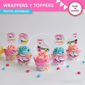 Patines: wrappers y toppers