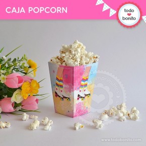 Patines: caja popcorn