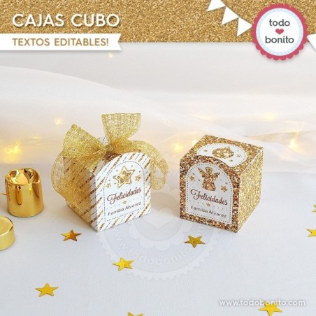 Navidad glitter dorado:...