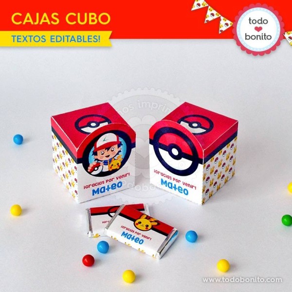 Pokémon: cajitas cubo