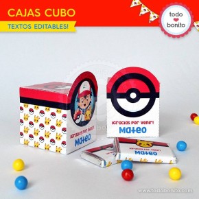 Pokémon: cajitas cubo