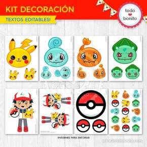 Pokémon: kit decoración