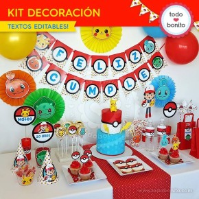 Pokémon: kit decoración