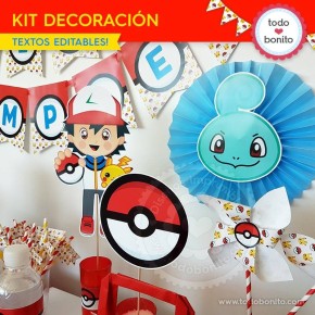 Pokémon: kit decoración