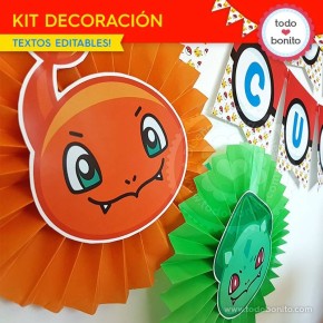 Pokémon: kit decoración