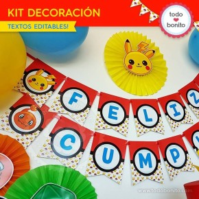 Pokémon: kit decoración