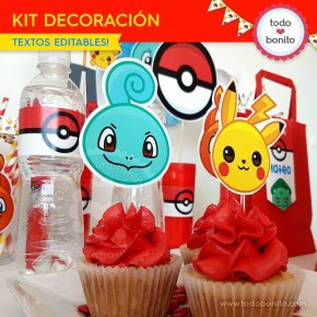 Pokémon: kit decoración