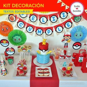 Pokémon: kit decoración