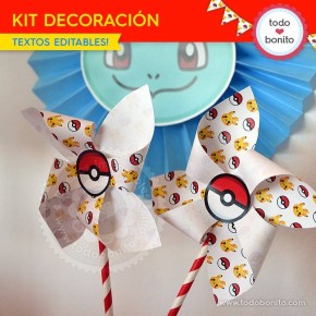 Pokémon: kit decoración