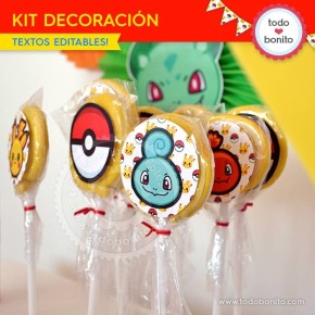 Pokémon: kit decoración