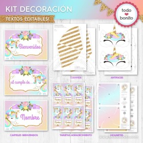 Unicornio: decoración de fiesta