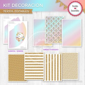 Unicornio: decoración de fiesta