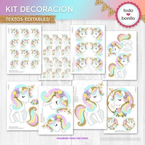 Unicornio: decoración de fiesta