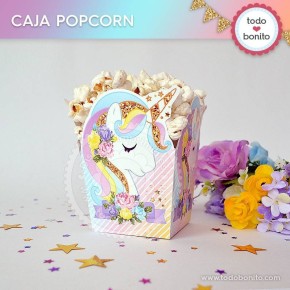 Unicornio: cajita popcorn