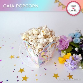 Unicornio: cajita popcorn