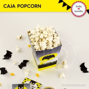 Batman: caja popcorn para imprimir