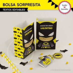 Batman: bolsa sorpresita para imprimir