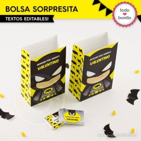 Batman: bolsa sorpresita para imprimir