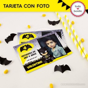 Batman: tarjeta con foto