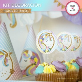 Unicornio: decoración de fiesta