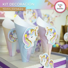 Unicornio: decoración de fiesta