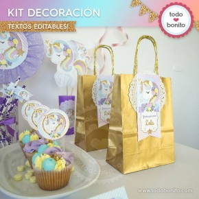 Unicornio: decoración de fiesta